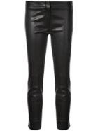 Derek Lam Leather Drake Crop Trouser - Black