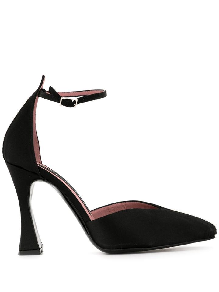 Les Petits Joueurs Crystal Embellished Pumps - Black