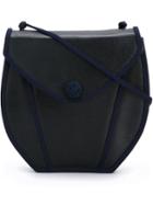 Yves Saint Laurent Vintage Braided Detail Saddle Bag - Blue