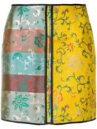 Act N&deg;1 Floral Jacquard Mini Skirt - Multicolour
