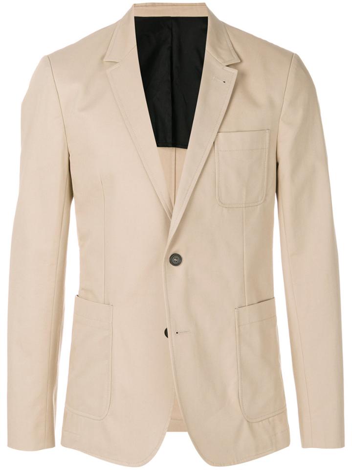 Ami Alexandre Mattiussi Two Buttons Half-lined Jacket - Nude &