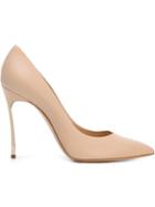 Casadei Blade Pumps, Women's, Size: 38, Nude/neutrals, Leather