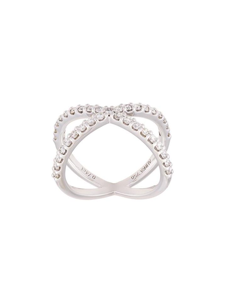 Alinka Katia Diamond Ring, Women's, Size: L, Metallic, Diamond/18kt White Gold