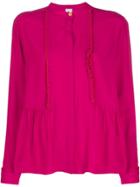 Ps Paul Smith Pleated Trim Blouse - Pink