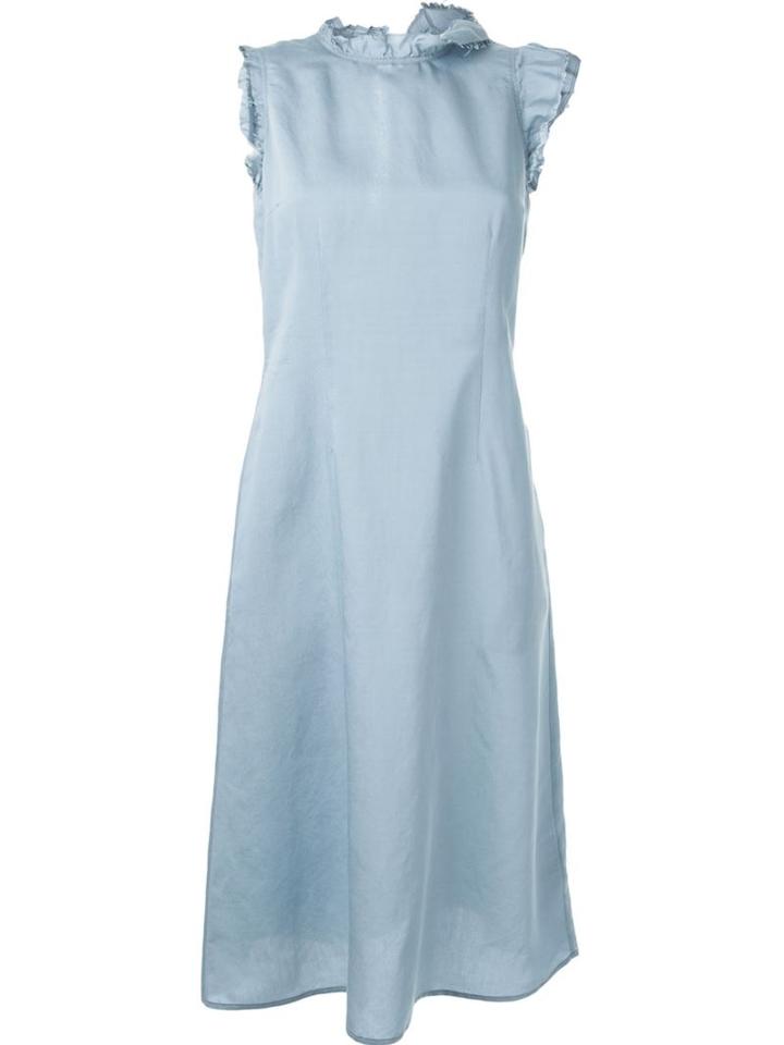 Mm6 Maison Margiela Asymmetric Raw Cut Dress