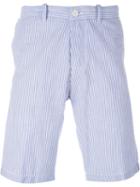 Edwin Striped Bermuda Shorts, Men's, Size: 30, Blue, Cotton/polyester