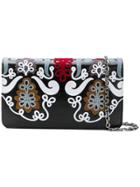 Casadei Embroidered Clutch Bag - Black