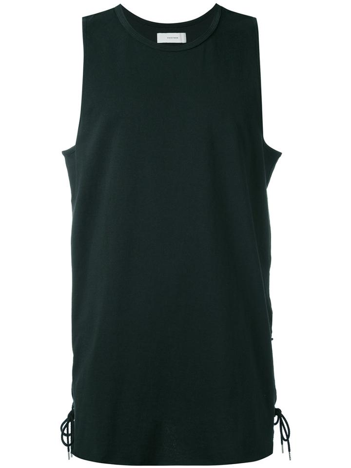 Facetasm - String Tank Top - Men - Cotton - One Size, Black, Cotton