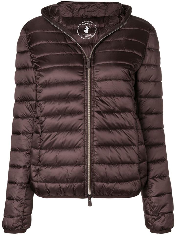 Save The Duck Hooded Padded Jacket - Pink