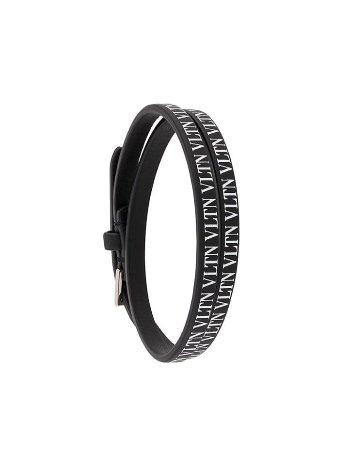 Valentino Vltn Wrap-around Bracelet - Black