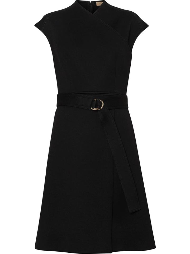 Burberry D-ring Detail Bonded Jersey Dress - Black