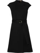 Burberry D-ring Detail Bonded Jersey Dress - Black