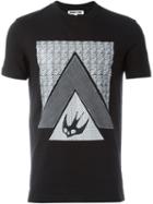 Mcq Alexander Mcqueen Swallow Glyph Print T-shirt, Men's, Size: Small, Black, Cotton