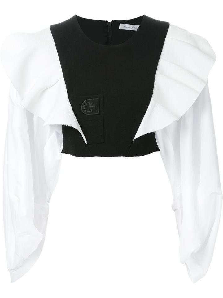 Christopher Esber Salvador Leaflet Cropped Shirt
