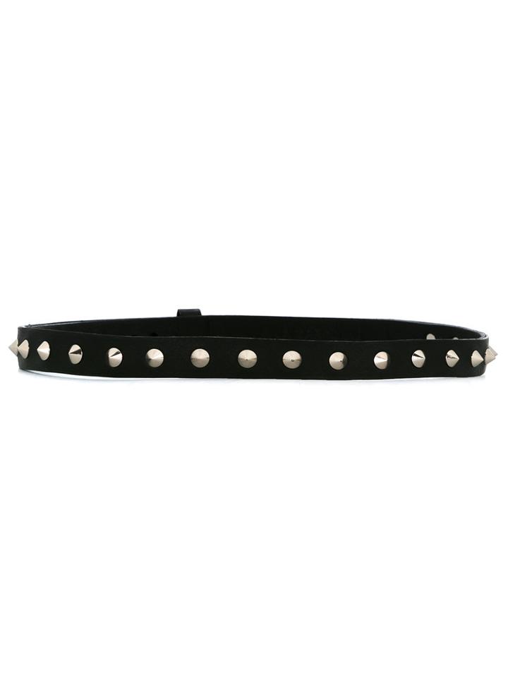 À La Garçonne - Leather Belt - Unisex - Leather - P, Black, Leather