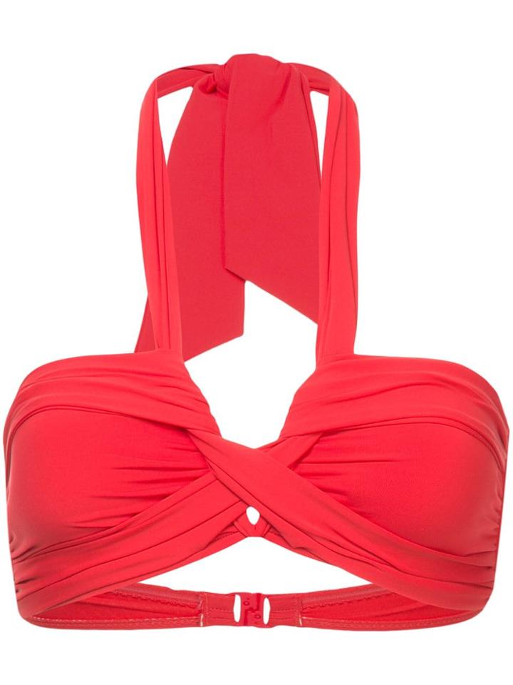 Seafolly Bandeau Bikini Top - Red