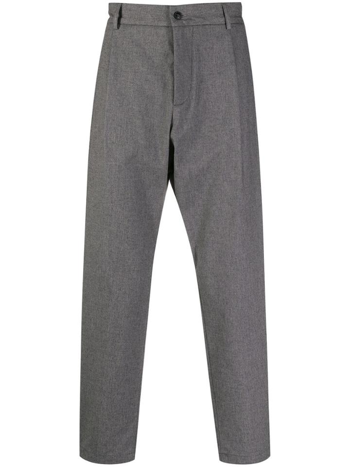 Corelate Cropped Tapered Trousers - Grey
