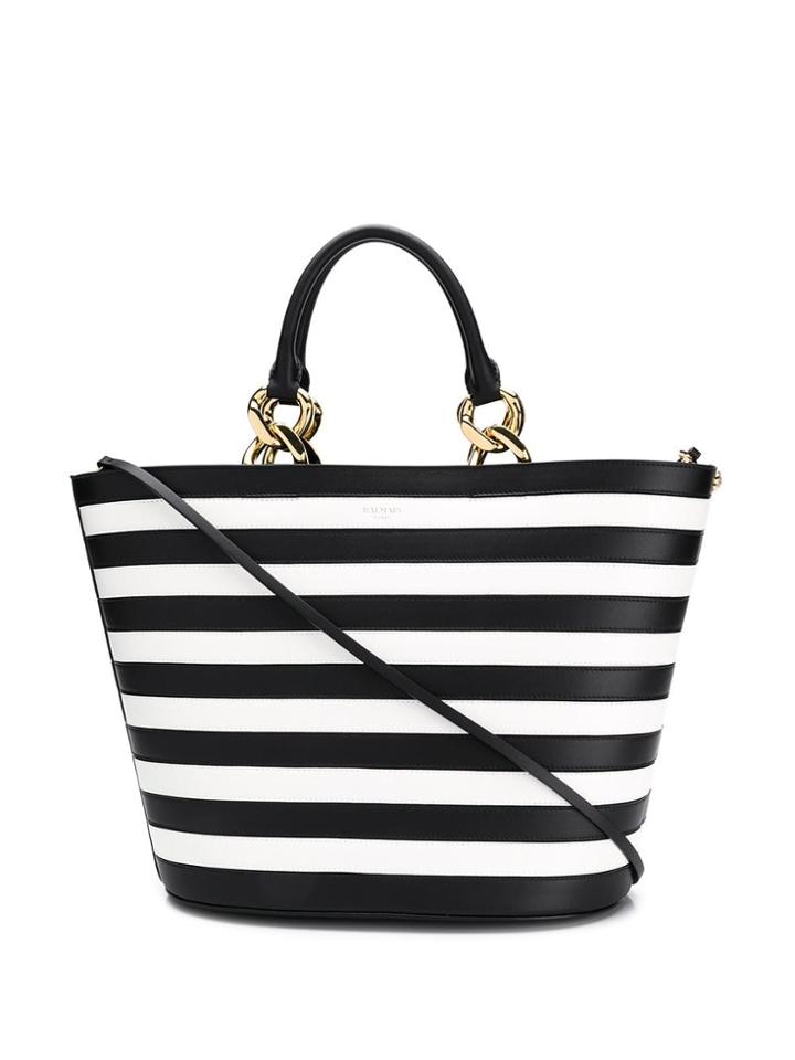 Balmain Gloria Panier Tote Bag - Black