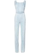Adam Lippes Fitted Sleeveless Jumpsuit - Blue