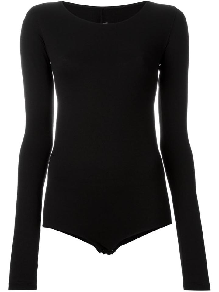 Rick Owens Lilies Longsleeved Body, Women's, Size: 42, Black, Viscose/nylon/spandex/elastane