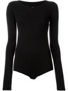 Rick Owens Lilies Longsleeved Body, Women's, Size: 42, Black, Viscose/nylon/spandex/elastane