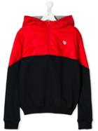 Paul Smith Junior Boys Red & Navy Hooded Sweater - Blue