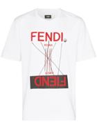 Fendi Fendi Fiend Print T-shirt - White