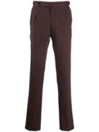 Tagliatore Trousers With Buckle Detail - Red