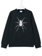 Lanvin Petite Teen Spider Print Sweatshirt - Blue