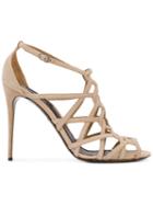 Dolce & Gabbana Open Toe Strapped Sandals - Neutrals