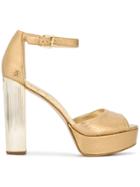 Michael Michael Kors Paloma Platform Sandals - Metallic