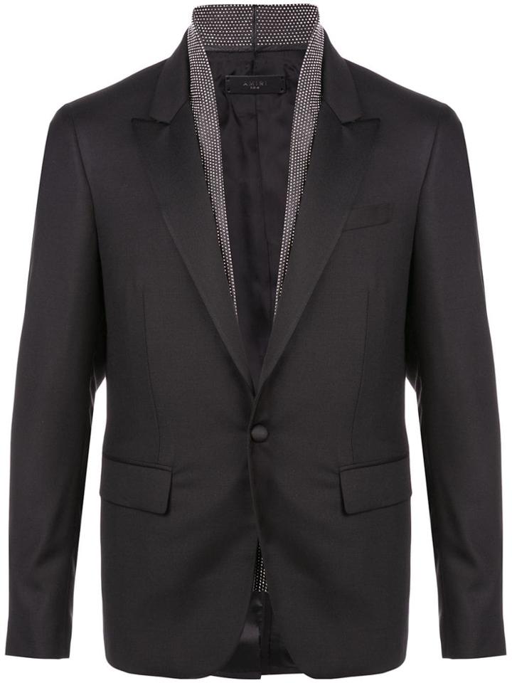 Amiri Single Button Blazer - Black