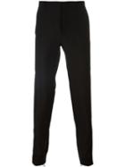 Lanvin Zip Jogging Trousers, Men's, Size: 52, Black, Viscose/virgin Wool/polyamide/cotton