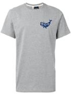 Bleu De Paname Whale Print T-shirt, Men's, Size: Medium, Grey, Cotton