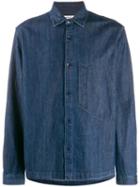 Ymc Long Sleeved Denim Shirt - Blue