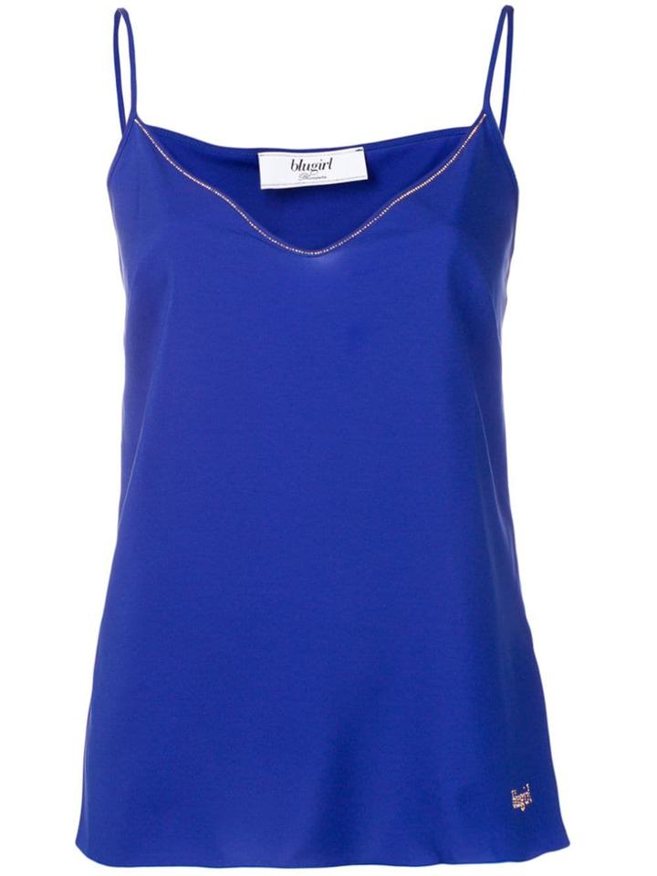 Blugirl V-neck Cami Top - Blue