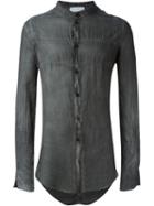 Lost And Found Rooms Creased Sheer Shirt