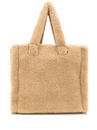 Stand Studio Shearling Tote Bag - Neutrals