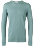 Sunspel - Crew Neck Jumper - Men - Merino - Xl, Green, Merino