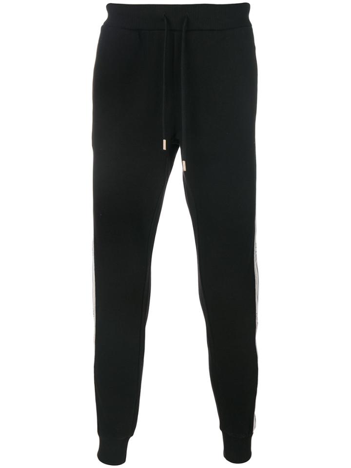 Cavalli Class Side Stripe Joggers - Black