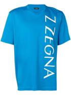 Z Zegna Classic Brand T-shirt - Blue