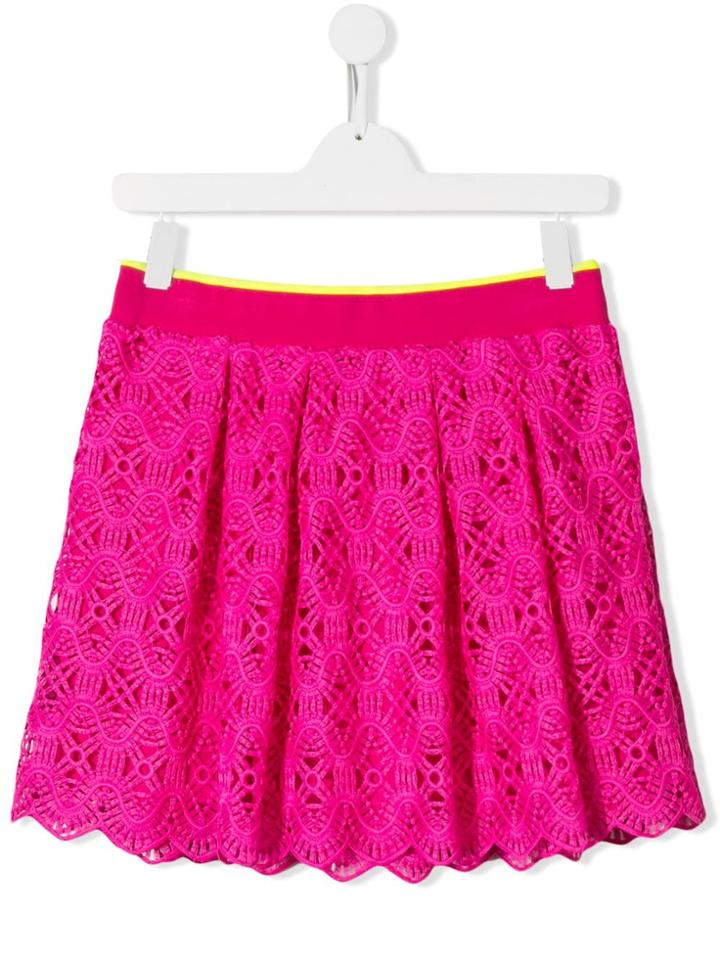 Alberta Ferretti Kids Teen Lace Skirt - Pink