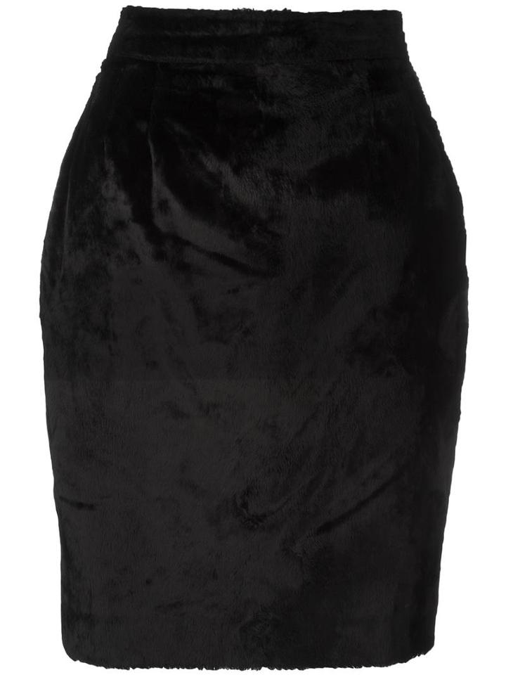 Fendi Vintage Pencil Skirt, Women's, Size: 42, Black