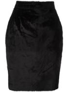 Fendi Vintage Pencil Skirt, Women's, Size: 42, Black