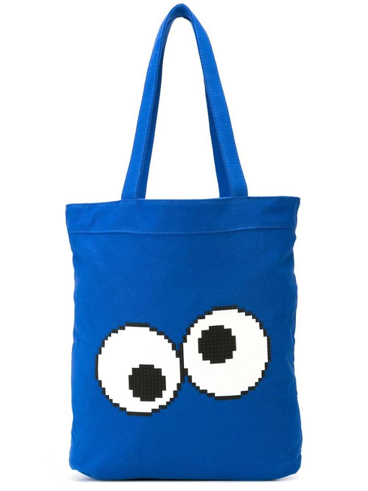 Mostly Heard Rarely Seen 8-bit Cookie Cookie Tote - Blue