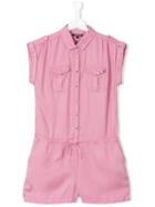 Tommy Hilfiger Junior - Shirt Playsuit - Kids - Lyocell - 16 Yrs, Pink/purple