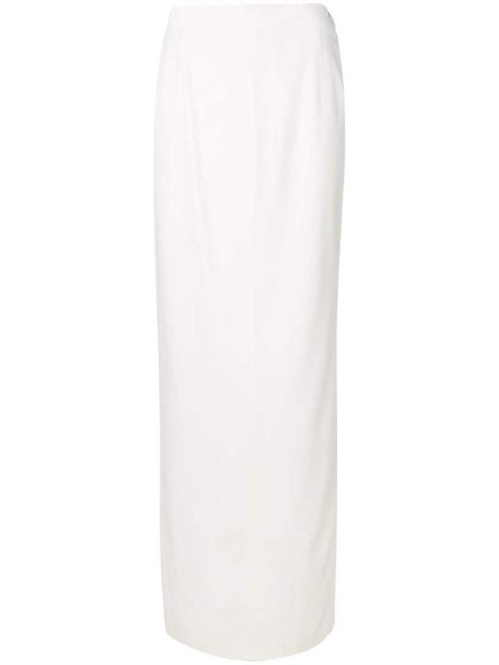 Gianfranco Ferré Pre-owned 1990's Embroidered Maxi Skirt - Neutrals