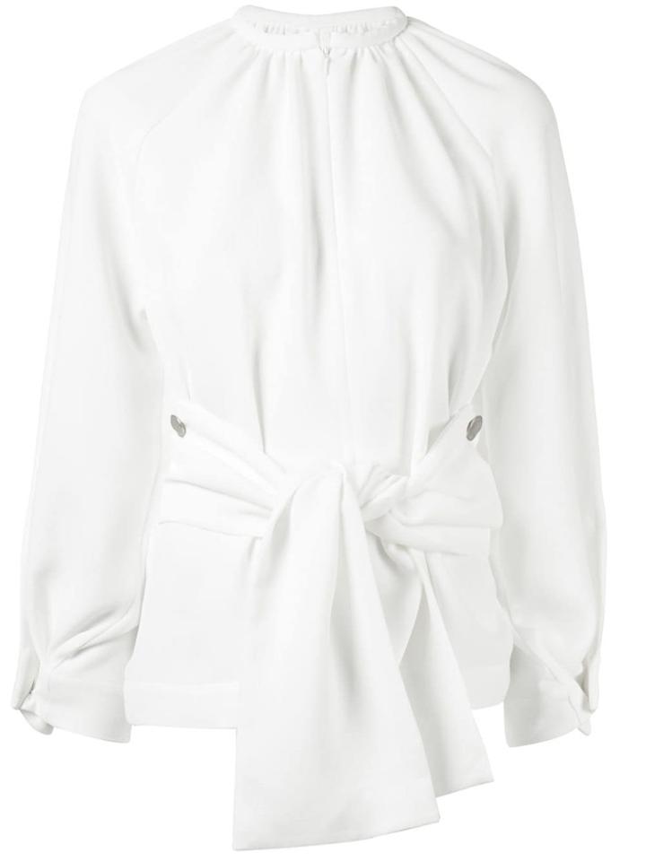 Eudon Choi Kamila Tie Waist Blouse - White