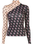 Marine Serre Split Crescent Moon Jumper - Black