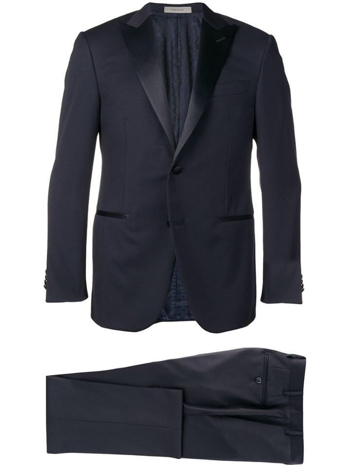 Corneliani Peaked Lapel Suit - Blue